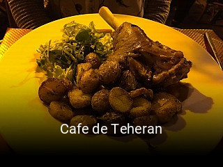 Cafe de Teheran réservation en ligne