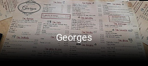 Georges réservation de table