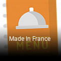 Made In France réservation de table