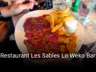 Réserver une table chez Restaurant Les Sables Lo Weko Bar maintenant