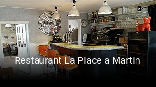 Restaurant La Place a Martin réservation de table