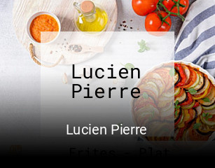 Lucien Pierre réservation de table