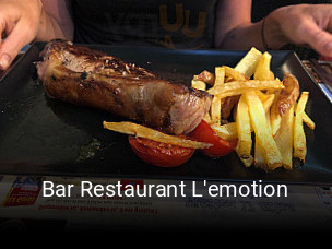 Bar Restaurant L'emotion réservation de table