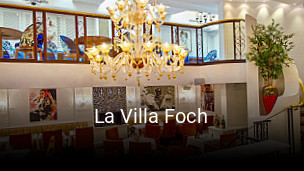 La Villa Foch réservation de table