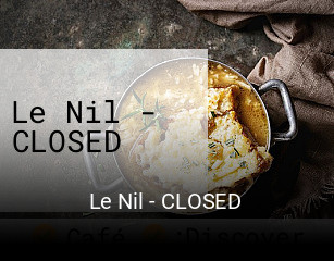 Le Nil - CLOSED réservation en ligne