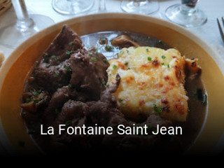 Réserver une table chez La Fontaine Saint Jean maintenant