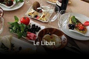 Réserver une table chez Le Liban maintenant