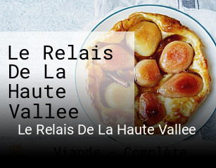 Réserver une table chez Le Relais De La Haute Vallee maintenant