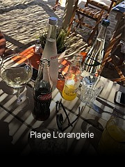 Plage L'orangerie réservation de table