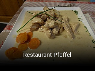Restaurant Pfeffel réservation de table
