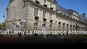 Sarl Lamy La Renaissance Antoine réservation de table