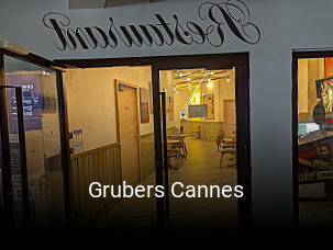 Grubers Cannes réservation de table