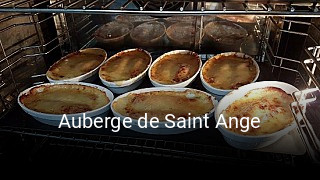 Auberge de Saint Ange réservation de table