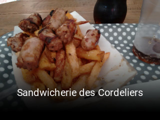 Sandwicherie des Cordeliers réservation de table