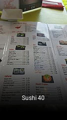Sushi 40 réservation en ligne