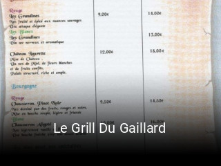 Le Grill Du Gaillard réservation en ligne