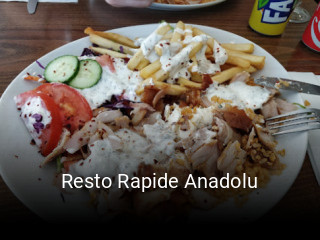 Réserver une table chez Resto Rapide Anadolu maintenant