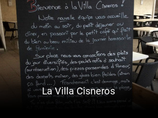 Réserver une table chez La Villa Cisneros maintenant