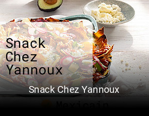 Snack Chez Yannoux réservation de table