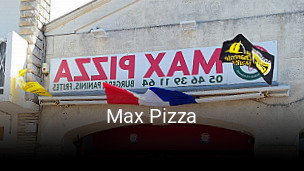 Max Pizza réservation en ligne