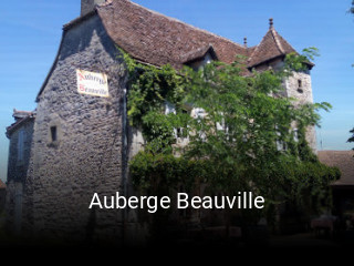Auberge Beauville réservation de table