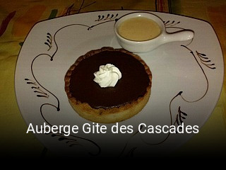 Auberge Gite des Cascades réservation de table