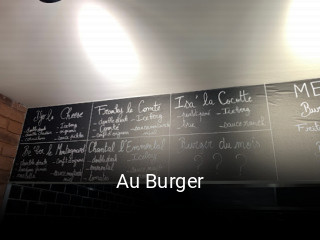 Au Burger réservation