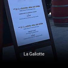 La Galiotte réservation