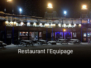 Restaurant l'Equipage réservation de table