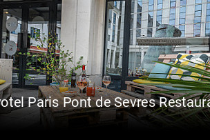Novotel Paris Pont de Sevres Restaurant réservation