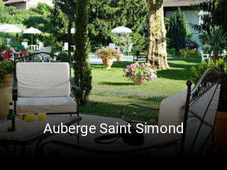 Auberge Saint Simond réservation de table