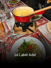 Le Label Adel réservation de table