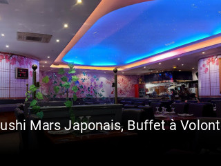 Sushi Mars Japonais, Buffet à Volonté réservation de table