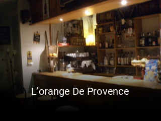 L’orange De Provence réservation de table