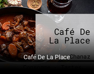 Café De La Place réservation de table