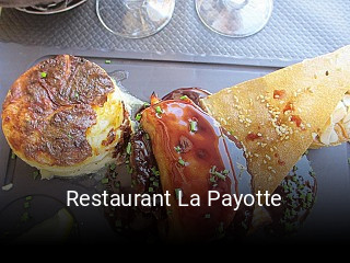 Restaurant La Payotte réservation de table