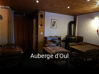 Auberge d'Oul réservation de table