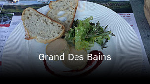 Réserver une table chez Grand Des Bains maintenant
