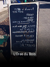 L'Oree du Bois réservation