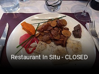 Réserver une table chez Restaurant In SItu - CLOSED maintenant