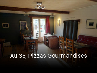 Réserver une table chez Au 35, Pizzas Gourmandises maintenant