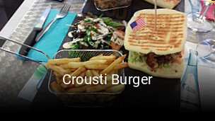 Crousti Burger réservation en ligne