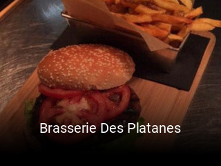 Brasserie Des Platanes réservation de table