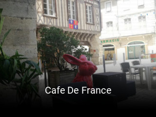 Cafe De France réservation de table