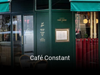 Café Constant réservation de table