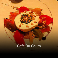 Cafe Du Cours réservation