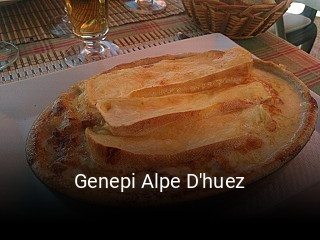 Genepi Alpe D'huez réservation de table