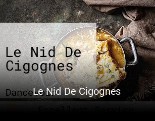 Le Nid De Cigognes réservation de table