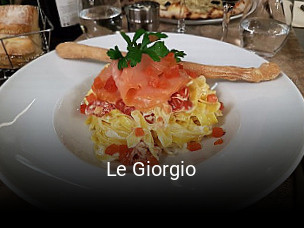 Le Giorgio réservation de table