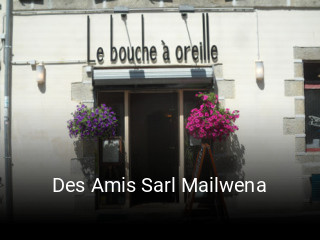 Réserver une table chez Des Amis Sarl Mailwena maintenant